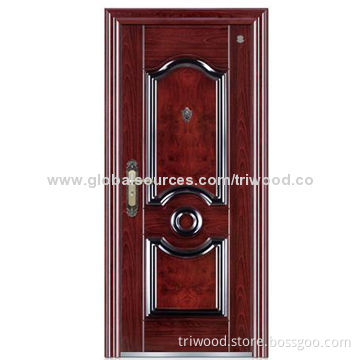 Steel Security Door with 38/45/50/70mm Door Leaf Thickness, Customized Orders is Welcome